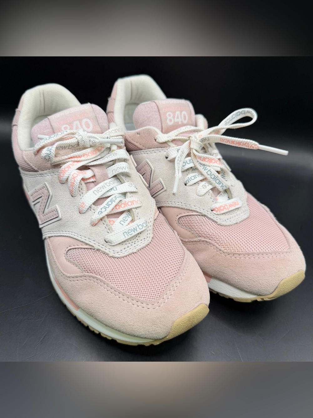 New Balance 840 Pink‎ & Cream Women's Sneakers, Size:7.5
